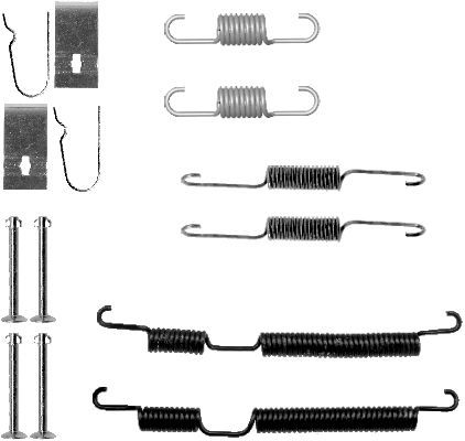 HELLA PAGID Комплектующие, тормозная колодка 8DZ 355 200-881